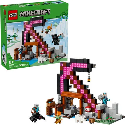 LEGO® Minecraft® The Pickaxe Mine Gamer-Room Decor and Axe Toy 21277