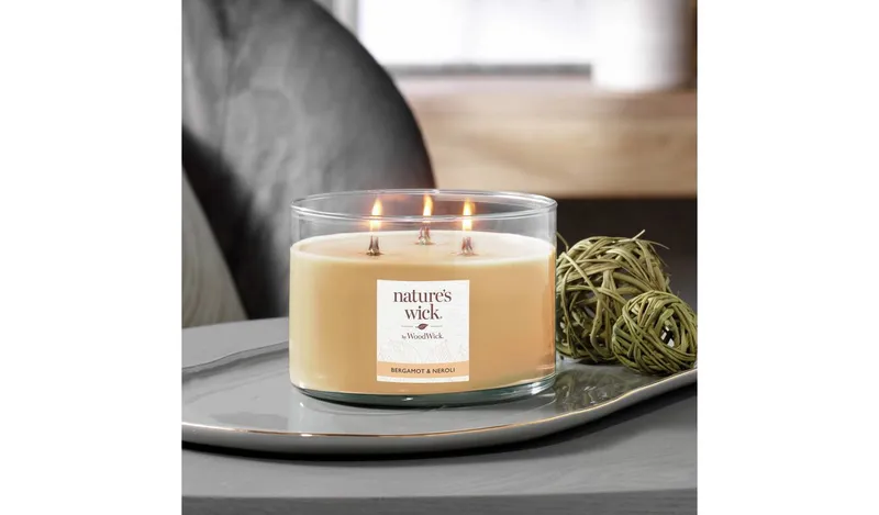 Nature's Wick Multiwick Candle - Bergamot & Neroli