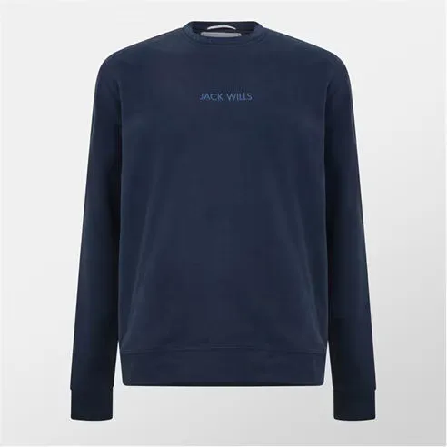 Jack Wills Jacquard Crew Sweatshirt Mens