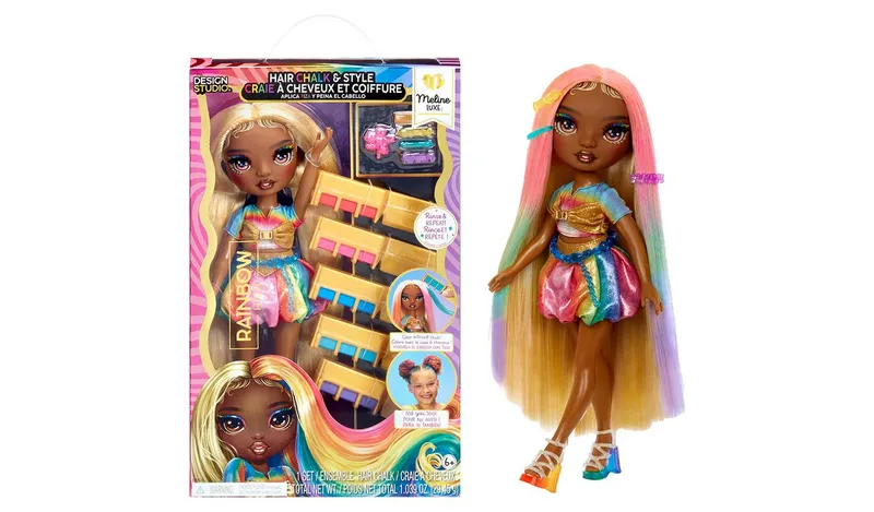 Rainbow High Hair Chalk And Style Fashion Doll Playset