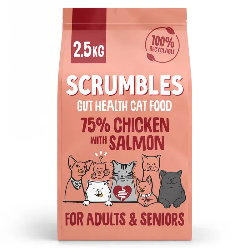 Scrumbles Complete Adult & Senior Dry Cat Food Chicken & Salmon