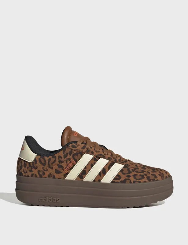 adidas VL Court Bold Animal Print Platform Trainers