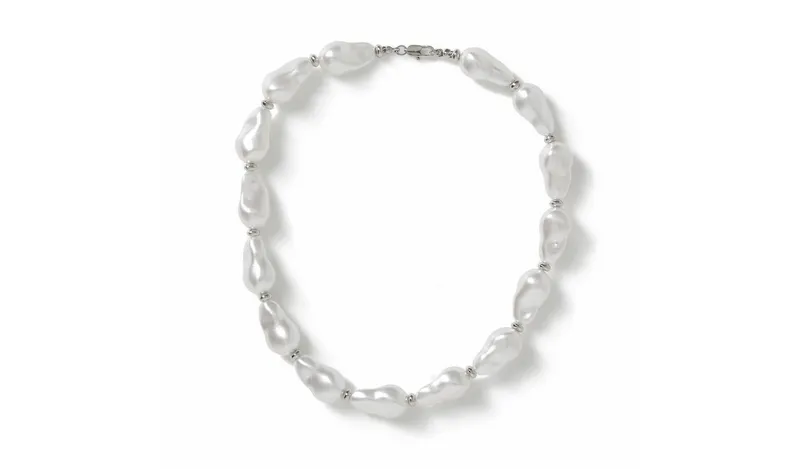 Freedom White Irregular Pearl Necklace