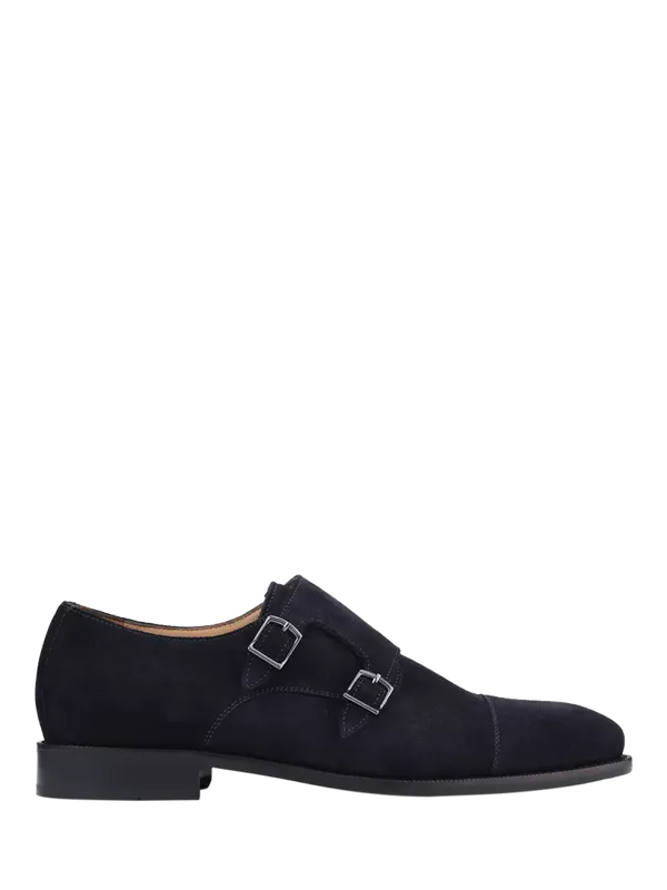Jones Bootmaker Nathaniel Suede Monk Shoes