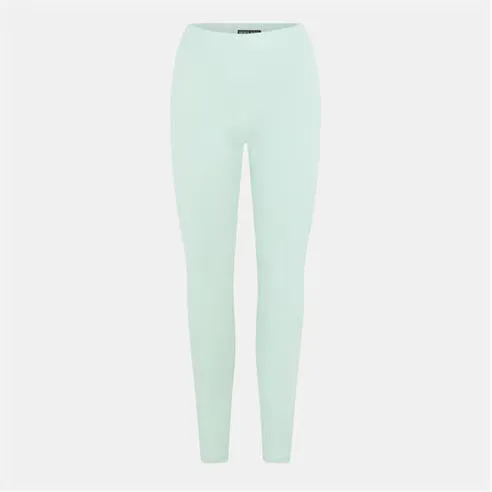 Brave Soul Womens Mint Green Leggings with Side Stripe Detail