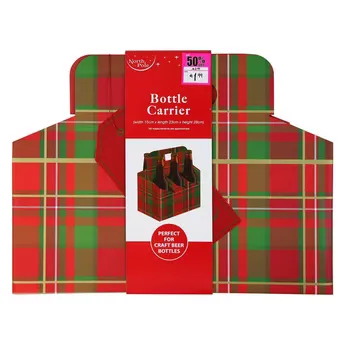 North Pole Adults Christmas Bottle Carrier Novelty Gift