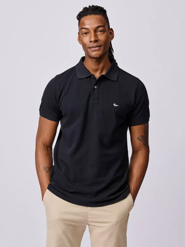 Aubin Oliver Cotton Polo Top