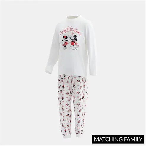 Character Mens Disney Xmas Family Cotton Pyjamas