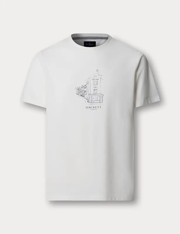 Hackett Pure Cotton Graphic T-Shirt