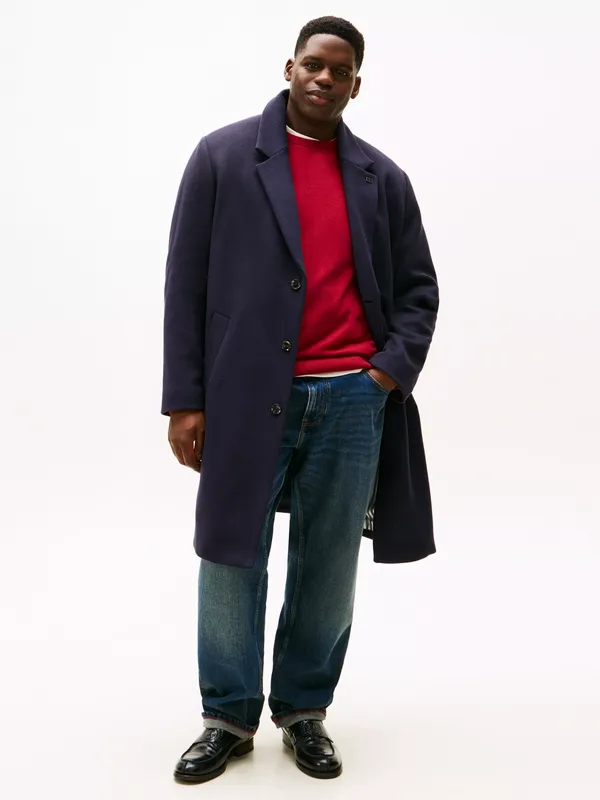 Tommy Hilfiger Wool Blend Overcoat