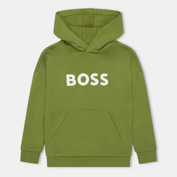 Boss Kids' Logo Pullover Hoodie