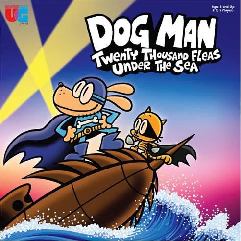University Games UG- Dog Man- Twenty Thousand Fleas Under The Sea - Board Game