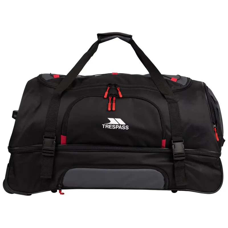 TRESPASS 100L Trolley Duffel Bag Travel Luggage Wheeled Holdall Suitcase Fero