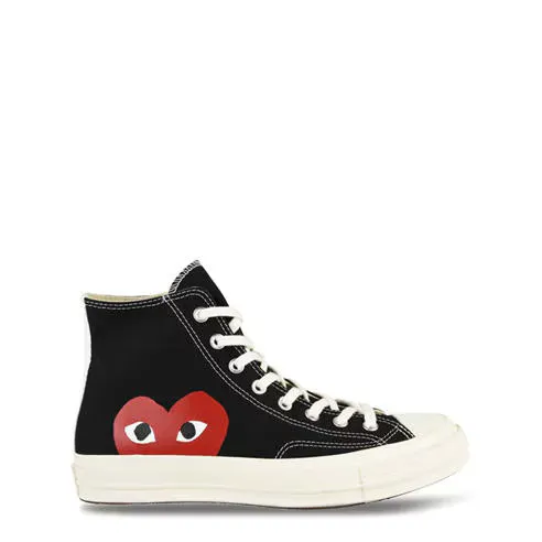 COMME DES GARCONS PLAY Chuck Logo High Top Trainers
