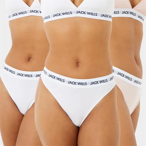Jack Wills Deptford 3-Pack Thong Womens