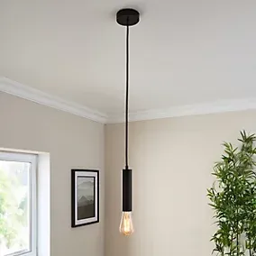 Harbour Studio Slim Black E27 Cable light set Pre-wired