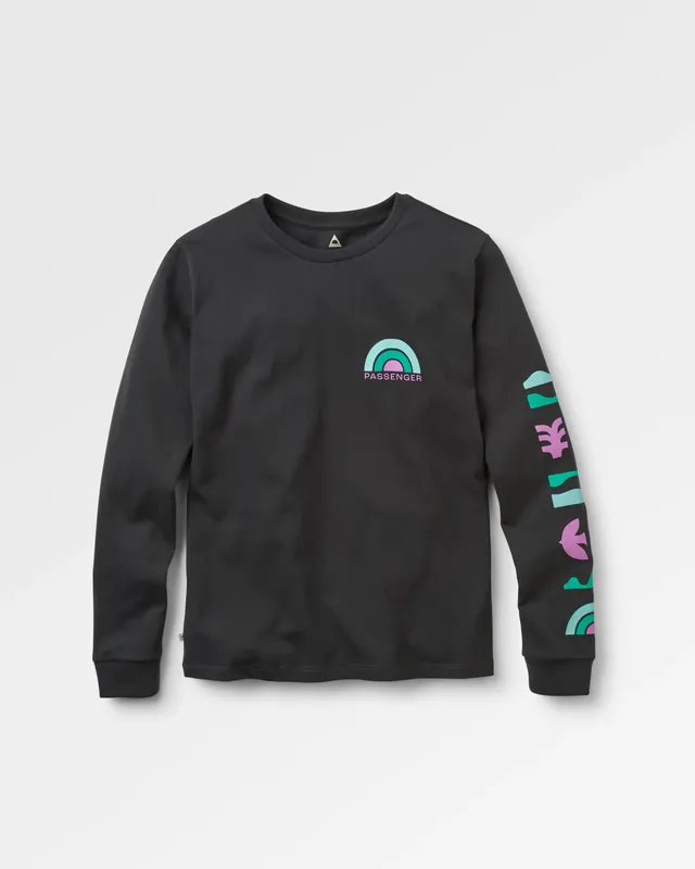 Passenger Clothing Papercut LS T-Shirt - Black