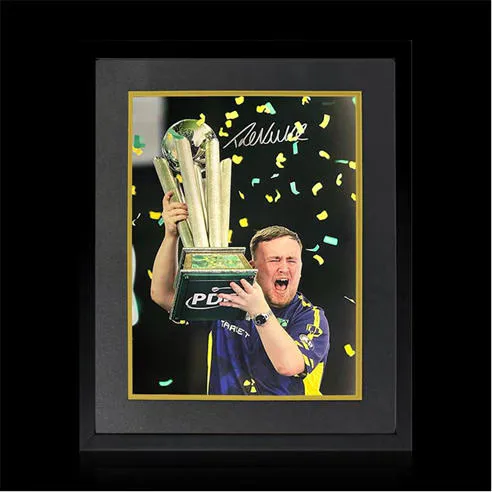 The Fan Cave Luke Littler Signed 2025 World Champion Image