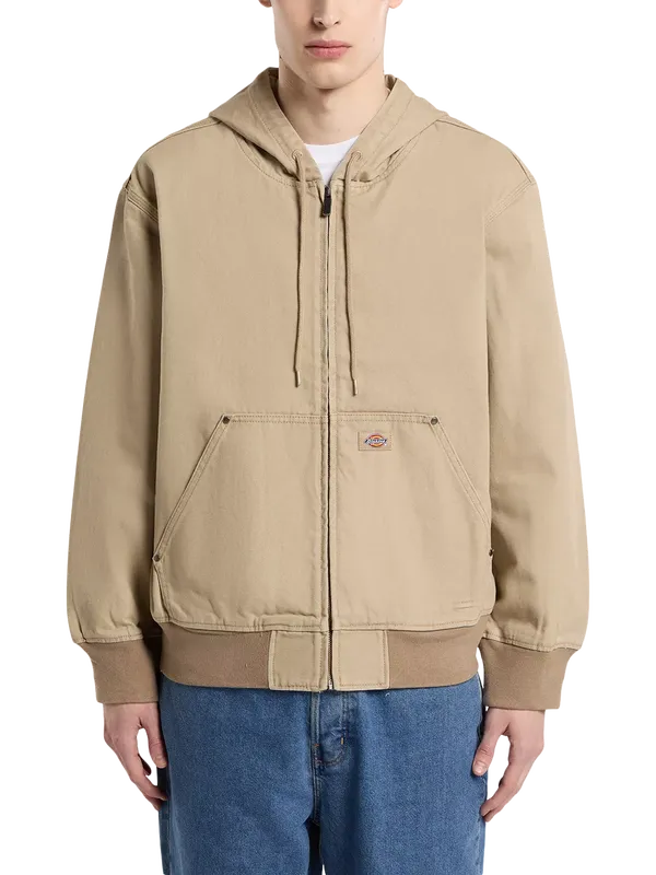 Dickies Hilham Cotton Canvas Bomber Jacket, Desert Sand