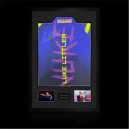 The Fan Cave Luke Littler Signed 25/26 Shirt Premium Frame