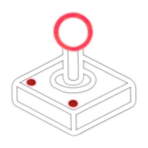 Litely Joystick Red & White LED Neon Light