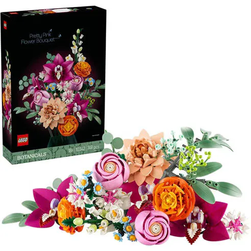 LEGO Botanicals Pretty Pink Flower Bouquet Set 10342