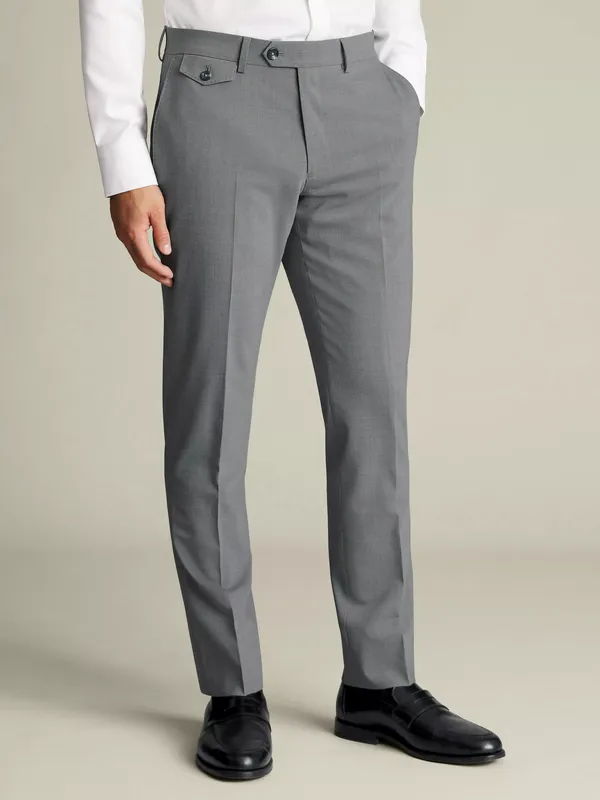 Charles Tyrwhitt Slim Fit Wool Blend Trousers