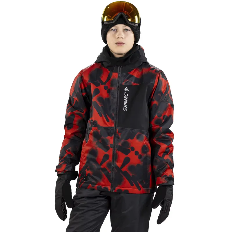 SURFANIC Misfit Boys Ski Jacket Red Vandal