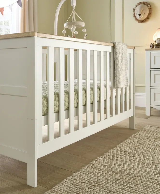 Mamas & Papas Wedmore Cotbed - White/Oak