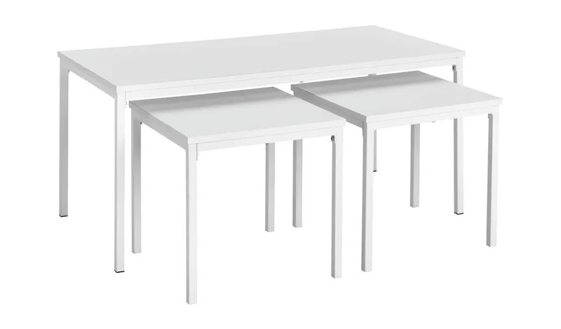 Argos Home Toby Nest of 3 Coffee Tables - White