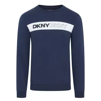 DKNY Mens Long Sleeve Lounge Top Braves