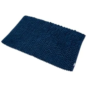 Croydex Navy Cushioned Bathroom Mat - 800 x 500mm