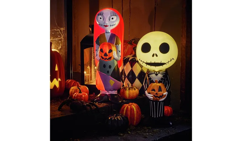 Nightmare Before Christmas Jack OR Sally Halloween Ornament