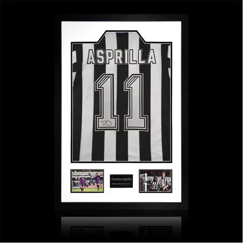 The Fan Cave Faustino Asprilla Signed Newcastle United Shirt