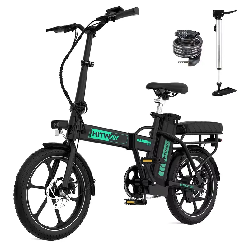 HITWAY Folding Electric Bike 16", 468Wh Battery BK5SL