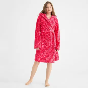 Urban Threads Women's Fleece Dressing Gown