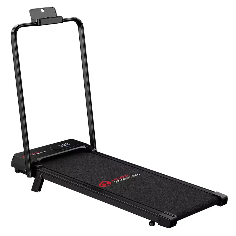 HOMEFITNESSCODE 2-in-1 Folding Treadmill with LED Display, 1–6KM/H Speed Range