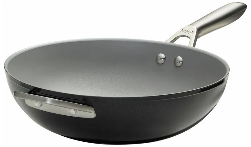 Ninja 28cm Ceramic Pro Aluminium Wok - Black