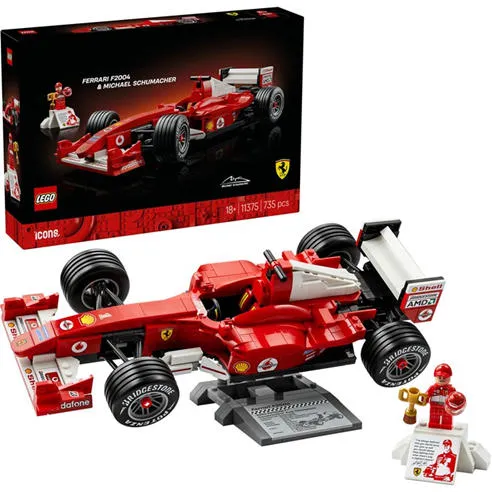 LEGO Icons Ferrari F2004 & Michael Schumacher Model Car 11375