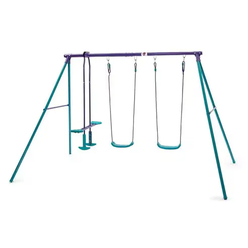 Plum Play Plum Jupiter Double Swing & Glider Set - Purple/Teal