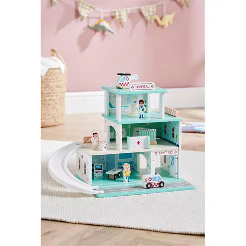 Tooky Toy Wooden Hospital Playset