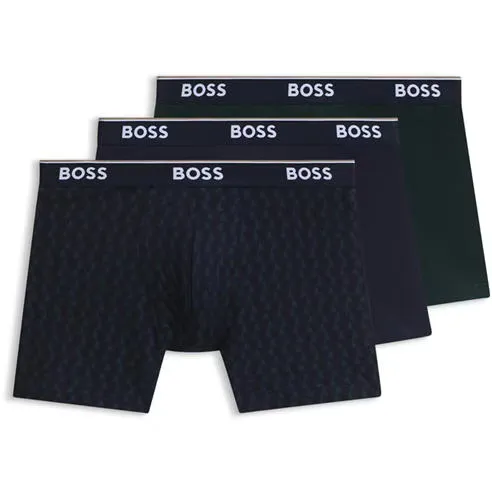 Boss BOSS Bodywear 3 Pack Boxer Briefs with Logo Detail