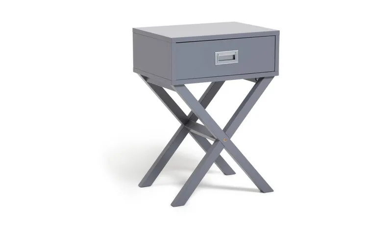 Habitat X Frame Bedside Table - Grey