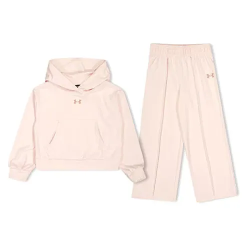 Under Armour Kids' Fleece Hoodie and Wide-Leg Joggers Tracksuit