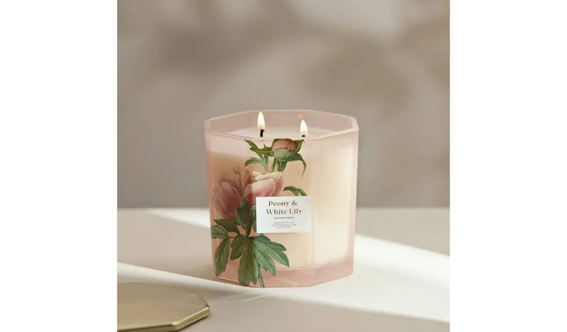 Argos Home Multiwick Candle - Peony & White Lily