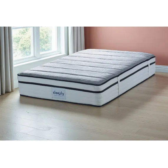 Sleeply Hybrid Mattress 2000 Pocket Sprung multi layered soft touch - White / Double