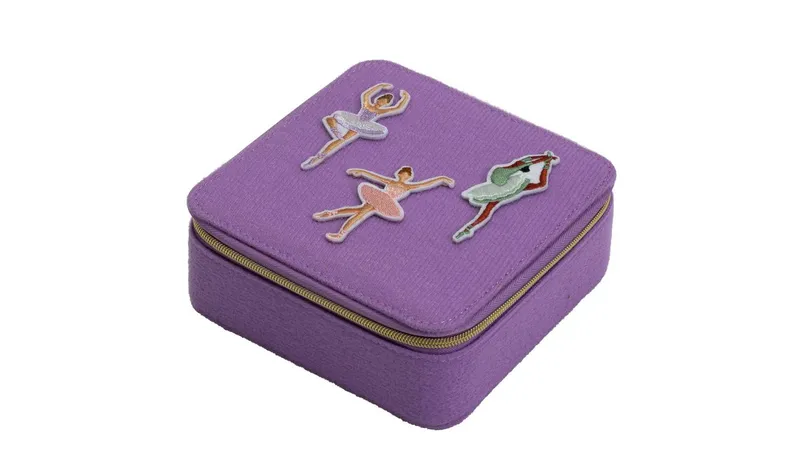 Argos Home Violet Fabric Small Ballerina Jewellery Box