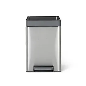 GoodHome Kora Pedal Anthracite Metal Pedal Bin - 14L
