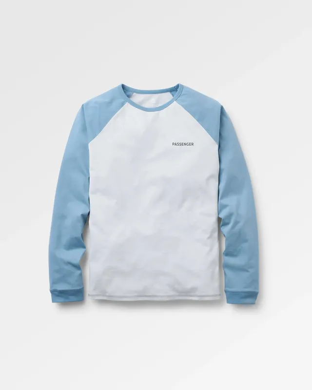 Passenger Clothing Roamer Raglan LS T-Shirt - Grey Blue