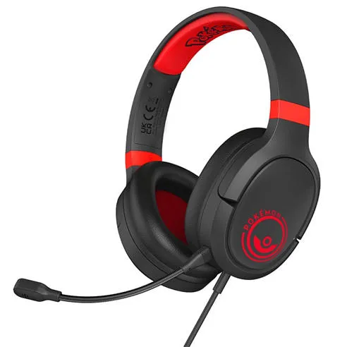 Pokemon OTL Pro G1 Pokémon Black/Red Gaming Headphones